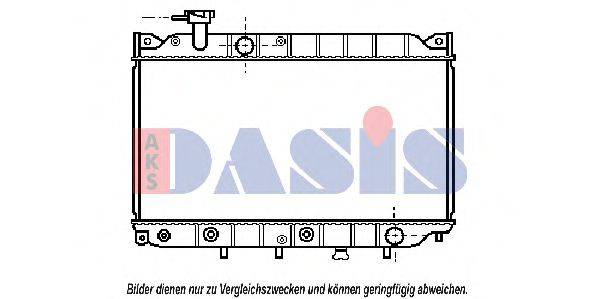 AKS DASIS MZ2004 Радіатор, охолодження двигуна