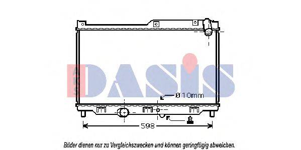 AKS DASIS MZ2179 Радіатор, охолодження двигуна