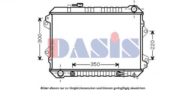 AKS DASIS MZ2180 Радіатор, охолодження двигуна