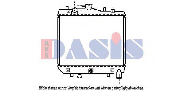 AKS DASIS MZ2042 Радіатор, охолодження двигуна
