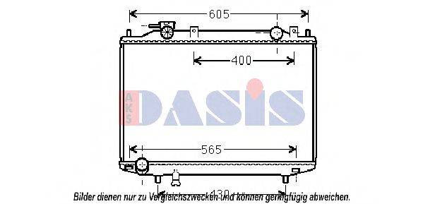 AKS DASIS MZ2235 Радіатор, охолодження двигуна