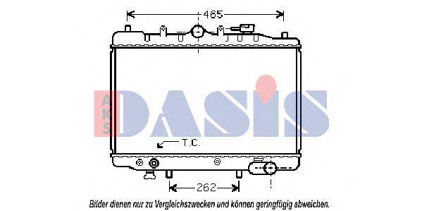 AKS DASIS 27002024 Радіатор, охолодження двигуна