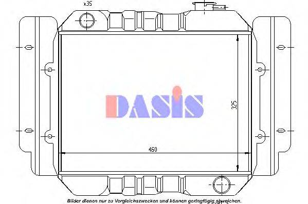 NISSENS 62460 Радіатор, охолодження двигуна