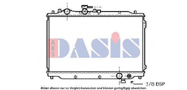 AKS DASIS MZ2048 Радіатор, охолодження двигуна
