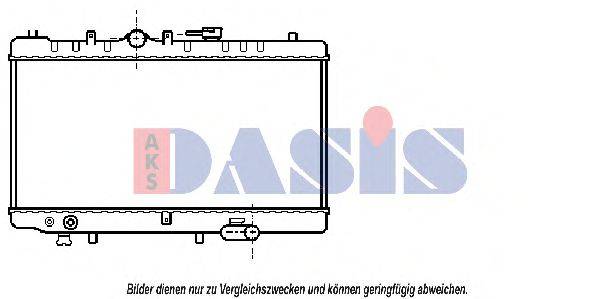 AKS DASIS 27002030 Радіатор, охолодження двигуна