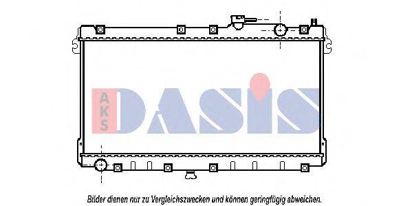 AKS DASIS MZ2087 Радіатор, охолодження двигуна