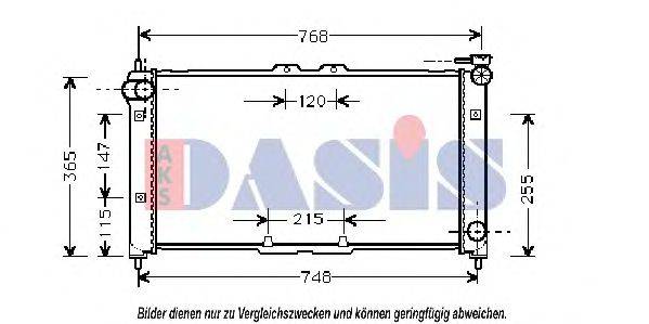 AKS DASIS 27002072 Радіатор, охолодження двигуна