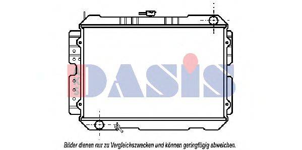 AKS DASIS MZ2022 Радіатор, охолодження двигуна