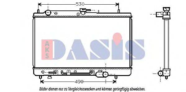 AKS DASIS MZ2068 Радіатор, охолодження двигуна