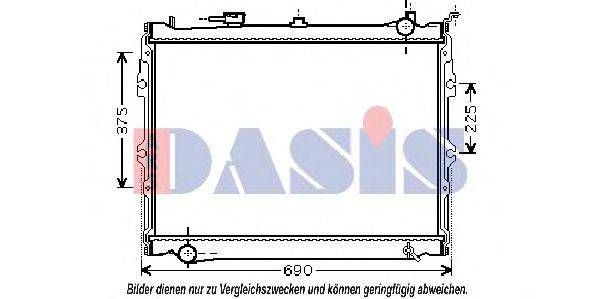 AKS DASIS MZ2191 Радіатор, охолодження двигуна