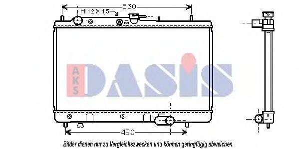 AKS DASIS MZ2095 Радіатор, охолодження двигуна