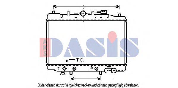 AKS DASIS MZ2064 Радіатор, охолодження двигуна