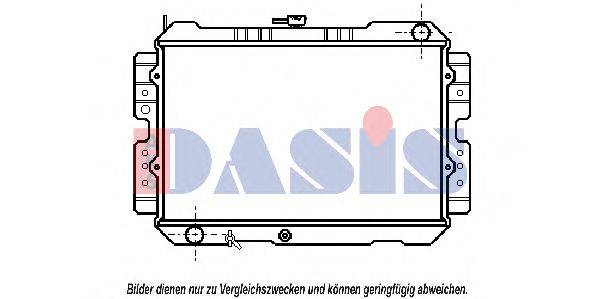 AKS DASIS MZ2043 Радіатор, охолодження двигуна