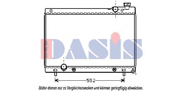 AKS DASIS MZ2115 Радіатор, охолодження двигуна