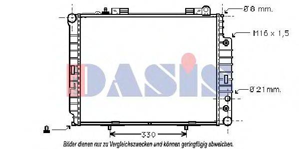 AKS DASIS MS2303 Радіатор, охолодження двигуна
