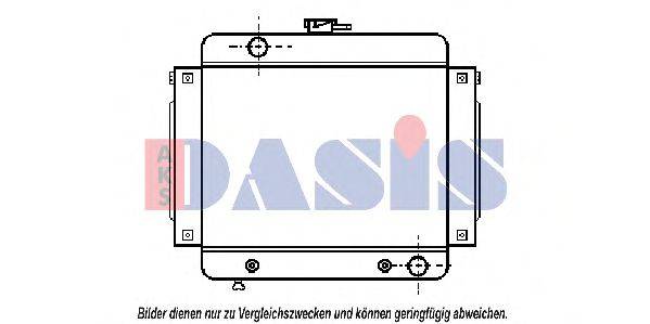 AKS DASIS MS2022 Радіатор, охолодження двигуна