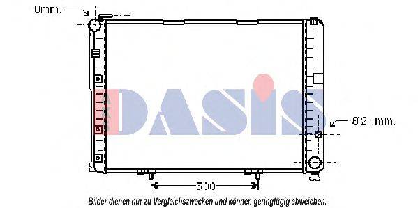 AKS DASIS 30002236 Радіатор, охолодження двигуна