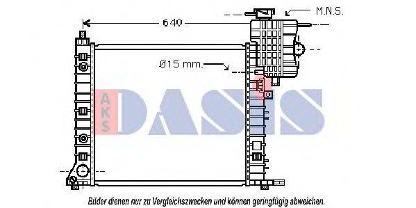 AKS DASIS 30002265 Радіатор, охолодження двигуна