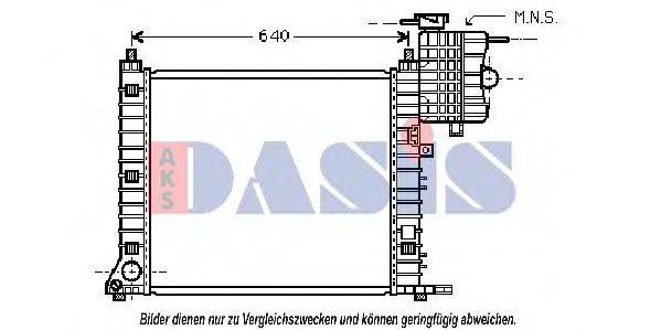 AKS DASIS 0300701 Радіатор, охолодження двигуна