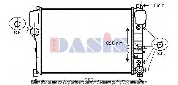 AKS DASIS MS2469 Радіатор, охолодження двигуна