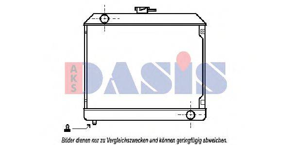 AKS DASIS MS2031 Радіатор, охолодження двигуна