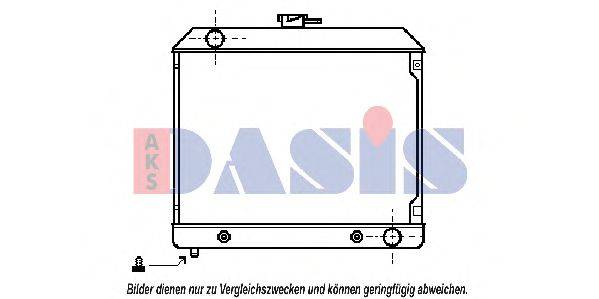 AKS DASIS MS2032 Радіатор, охолодження двигуна