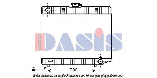 AKS DASIS MS2060 Радіатор, охолодження двигуна