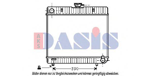 AKS DASIS MS2042 Радіатор, охолодження двигуна