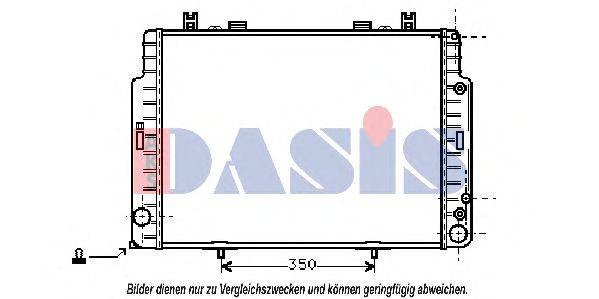 AKS DASIS 30002131 Радіатор, охолодження двигуна