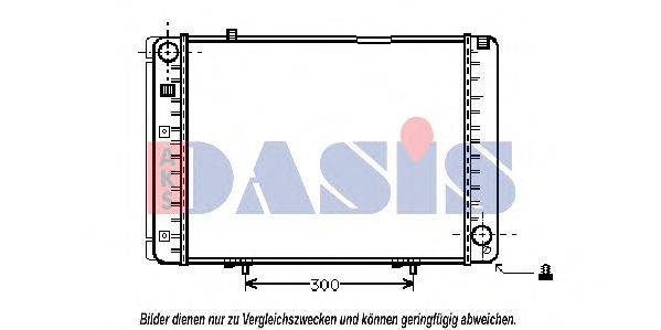 AKS DASIS 30002134 Радіатор, охолодження двигуна