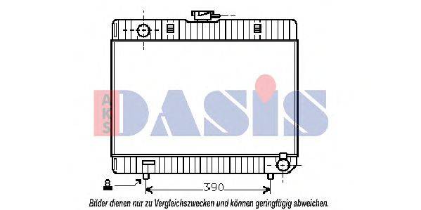 AKS DASIS MS2103 Радіатор, охолодження двигуна