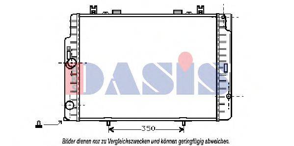 AKS DASIS 0303301 Радіатор, охолодження двигуна