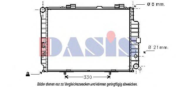 AKS DASIS 30002228 Радіатор, охолодження двигуна