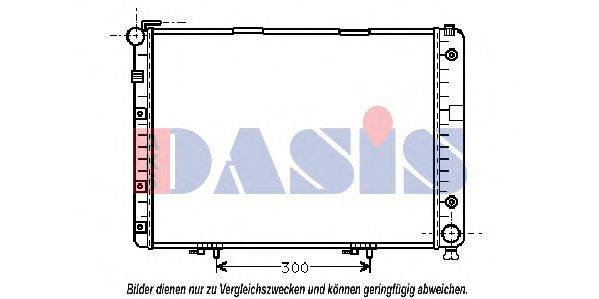 AKS DASIS 30002154 Радіатор, охолодження двигуна