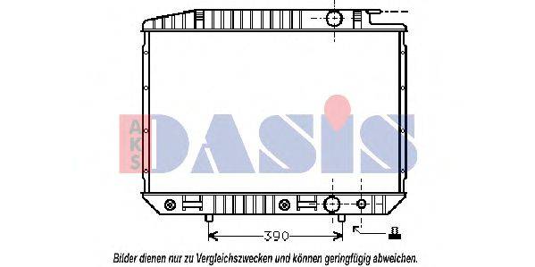 AKS DASIS MS2070 Радіатор, охолодження двигуна