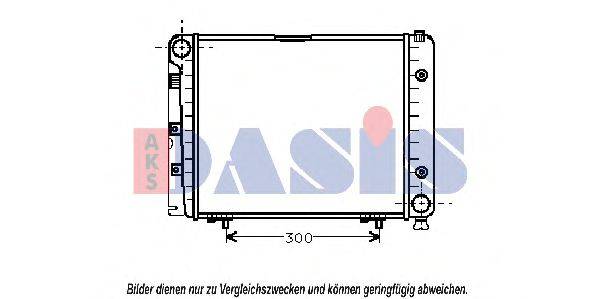 AKS DASIS MSA2066 Радіатор, охолодження двигуна