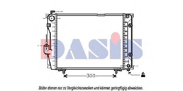 AKS DASIS MS2069 Радіатор, охолодження двигуна