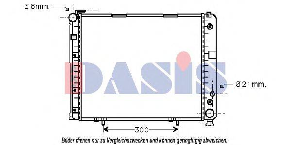 AKS DASIS 30002178 Радіатор, охолодження двигуна