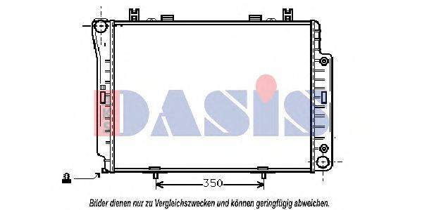 AKS DASIS MS2144 Радіатор, охолодження двигуна