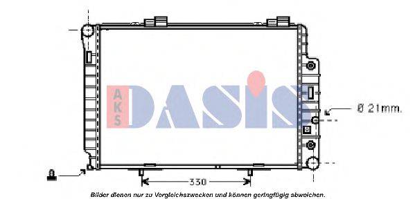 AKS DASIS MS2146 Радіатор, охолодження двигуна