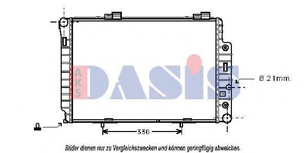 AKS DASIS MS2147 Радіатор, охолодження двигуна