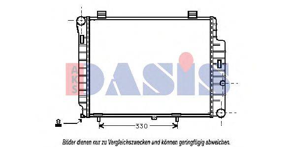 AKS DASIS MS2155 Радіатор, охолодження двигуна