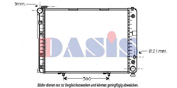AKS DASIS 30002177 Радіатор, охолодження двигуна