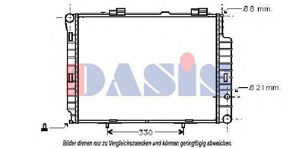 AKS DASIS 30002191 Радіатор, охолодження двигуна