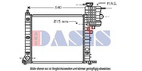 AKS DASIS MSA2264 Радіатор, охолодження двигуна