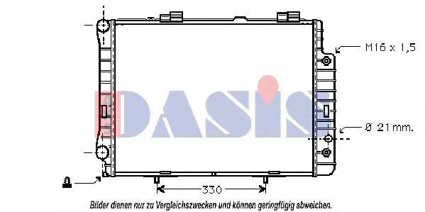 AKS DASIS 30002190 Радіатор, охолодження двигуна