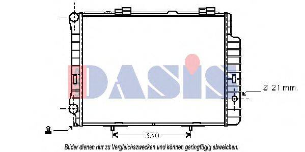 AKS DASIS 30002192 Радіатор, охолодження двигуна