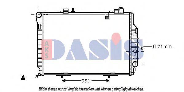 AKS DASIS 30002203 Радіатор, охолодження двигуна