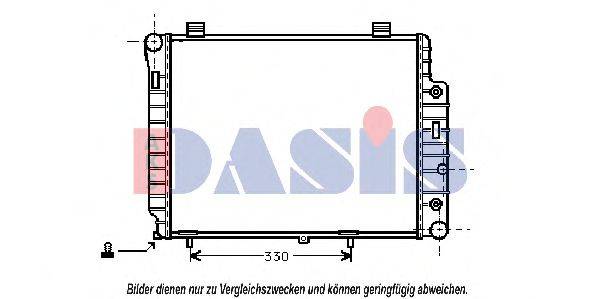 AKS DASIS MSA2156 Радіатор, охолодження двигуна