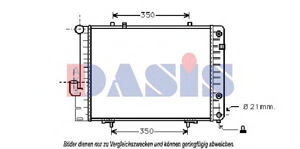 AKS DASIS 30002096 Радіатор, охолодження двигуна